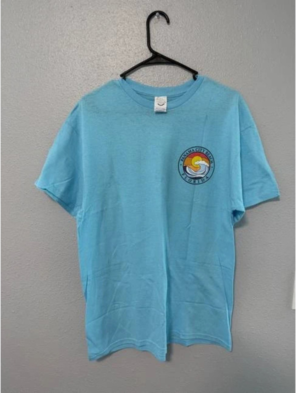 #6175 Panama City Beach Aqua Graphic T-Shirt Adult Large